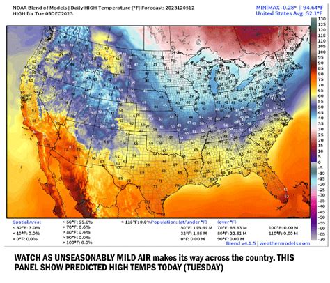 Cloudiest December 1-5 in the 71 years since 1952